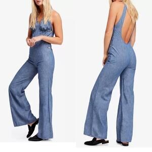 Free People Dance All Night Flared Jumpsuit Size 0